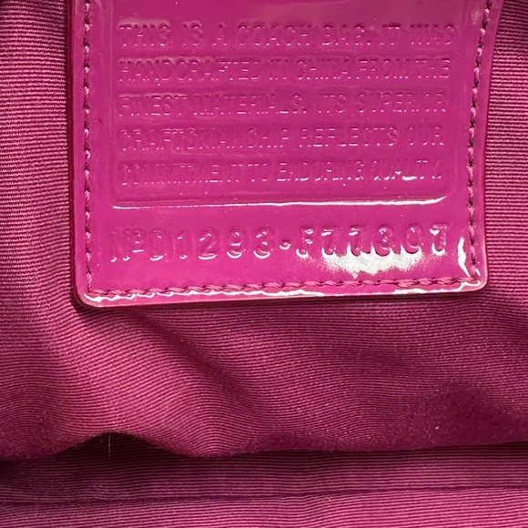 Rare Limited Edition Coach Poppy Pink Travel Bag with Whimsical Design EUC - Picture 13 of 16